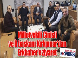 Milletvekili Cinisli ve İl Başkanı Kırkpınar ERKHABER'deydi...