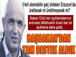 Milletvekili Ilıcalı: Başbakan'dan tam destek aldık...