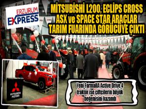 Mitsubishi yeni L200, Eclips Cross, ASX ve SPACE STAR araçlar Erzurum Tarım Fuarında görücüye çıktı