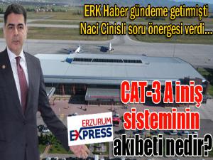 Naci Cinisli soru önergesi verdi CAT-3 A iniş sisteminin akıbeti nedir?