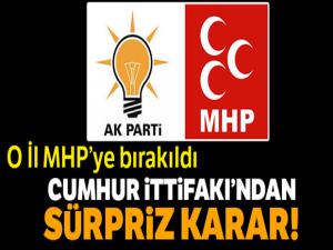 O il MHP'ye bırakıldı...