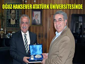 Oğuz Haksever, Atatürk Üniversitesinde öğrencilerle biraraya geldi 