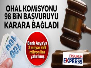 OHAL Komisyonu 98 bin başvuruyu karara bağladı