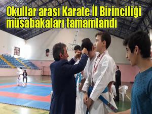 Okullar arası Karate İl Birinciliği müsabakaları yapıldı 