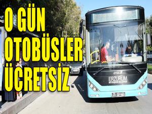 Otobüsler ücretsiz 