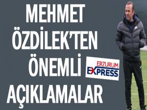 Özdilek: Taraftarımız belki tribünde olamayacak ama...