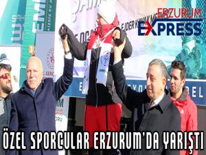 Özel Sporcular Türkiye Kayak Şampiyonası Erzurumda düzenlendi