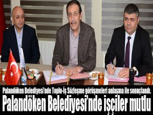 Palandöken Belediyesinde işçiler mutlu 