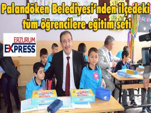 Palandöken Belediyesinden ilçedeki tüm öğrencilere eğitim seti