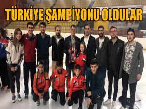  Palandöken Belediyesi short track sporcuları Türkiyede bir numara 