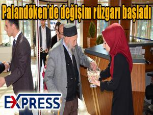 Palandökende değişim rüzgarı başladı 