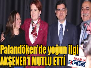 Palandökende yoğun ilgi Akşeneri mutlu etti