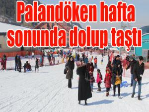 Palandöken hafta sonunda dolup taştı