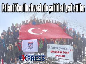 Palandökenin zirvesinde şehitleri yad ettiler 