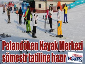 Palandöken Kayak Merkezi sömestr tatiline hazır