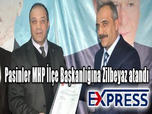 Pasinler MHP İlçe Başkanlığına Zilbeyaz atandı 