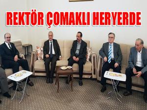 Rektör Çomaklıdan Kültür Eğitim Vakfına ziyaret 