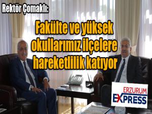 Rektör Çomaklı: Fakülte ve yüksek okullarımız ilçelere hareketlilik katıyor