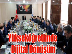 Rektör Çomaklı, Yükseköğretimde Dijital Dönüşüm tanıtım toplantısına katıldı