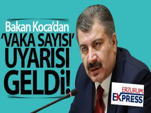 Sağlık Bakanı Fahrettin Koca'dan 'vaka artışı' uyarısı