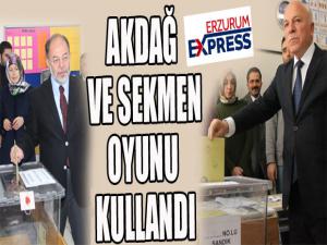 Sağlık eski Bakanı Akdağ ve Başkan Sekmen oyunu kullandı 