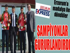 Şampiyonlar gururlandırdı...