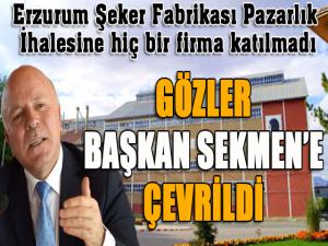 Şeker Fabrikası Pazarlık İhalesine hiç bir firma katılmadı... Gözler Başkan Sekmene çevrildi...