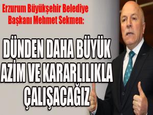 Sekmen: Çalışacağız, koşacağız ve yeni bir demokrasi destanı yazacağız