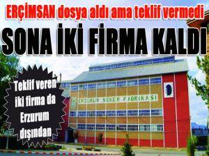 Sona iki firma kaldı...