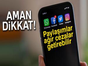 Sosyal medya paylaşımları ağır cezalar getirebilir