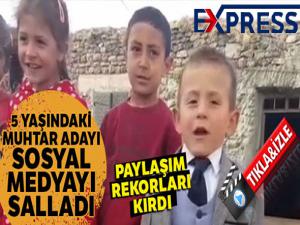 Sosyal medyayı sallayan 5 yaşındaki muhtar adayından ikinci video