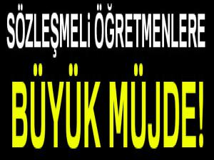 Sözleşmeli öğretmenlere büyük müjde!