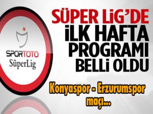 Spor Toto Süper Ligin ilk hafta programı belli oldu