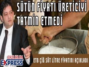 SÜTÜN FİYATI TATMİN ETMEDİ