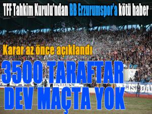 Tahkim kurulundan BB Erzurumspor'a kötü haber...