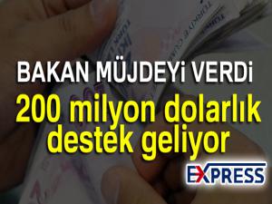 Tarım için 200 milyon dolarlık destek