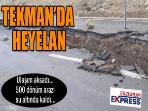 Tekmanda heyelan