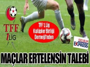 TFF 1. Lig Kulüpler Birliğinden maçlar oynanmasın talebi