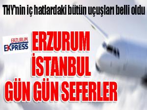 THY'nin iç hatlardaki bütün uçuşları belli oldu