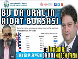 TİCARET BORSASI DA YÜKSEK AİDAT ALIYOR