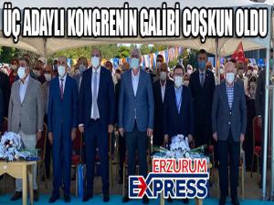 ÜÇ ADAYLI KONGREDEN COŞKUN ÇIKTI