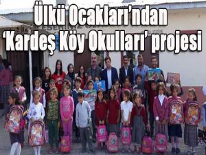 Ülkü Ocaklarından Kardeş Köy Okulları projesi 