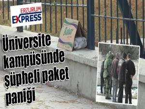 Üniversite kampüsünde şüpheli paket paniği