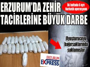 Uyuşturucuyu bağırsaklarında saklamışlar