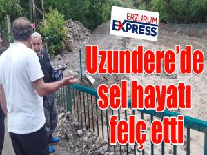 Uzunderede sel hayatı felç etti