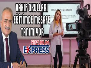 Vakıf okulları eğitimde mesafe tanımıyor