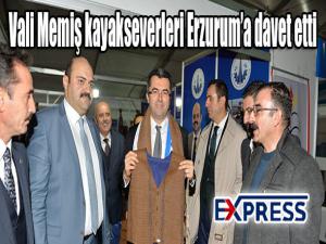 Vali Memiş kayakseverleri Erzuruma davet etti 
