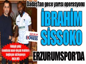 Ve imzayı attı... İbrahim Sissoko Erzurumspor'da...