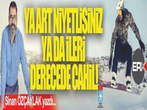 YA ART NİYETLİSİNİZ YADA İLERİ DERECEDE CAHİL.