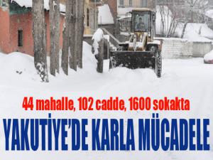 Yakutiye Belediyesinden karla mücadele